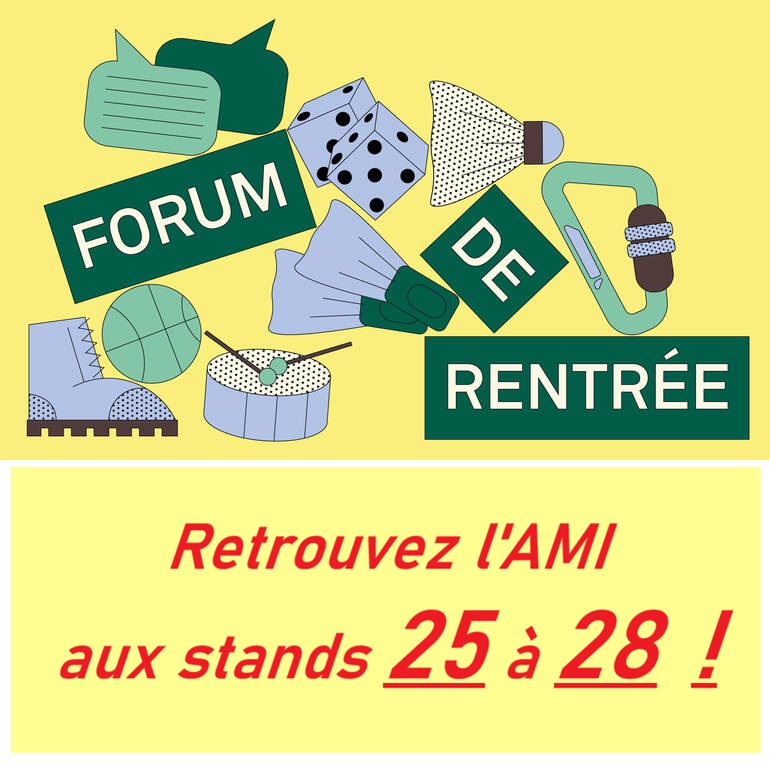 FORUM des associations 2026 : 5 septembre (9h-17h)