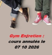 ANNULATION Gym entretien le 07 10 26 (2 cours)